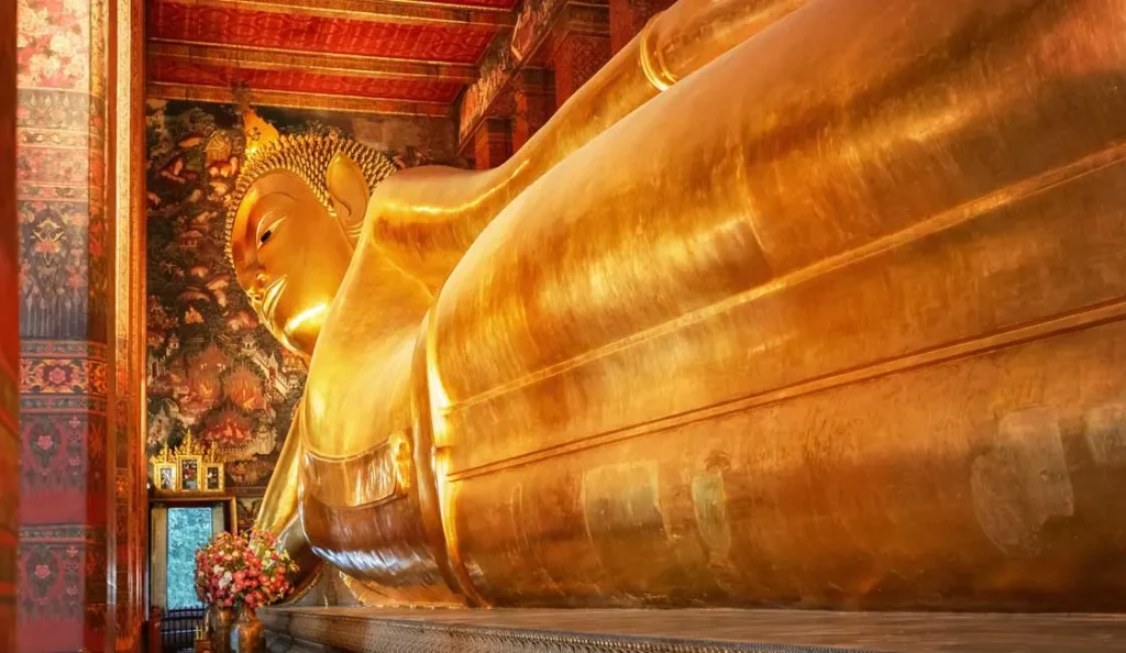 Visit the site of the Reclining Buddha