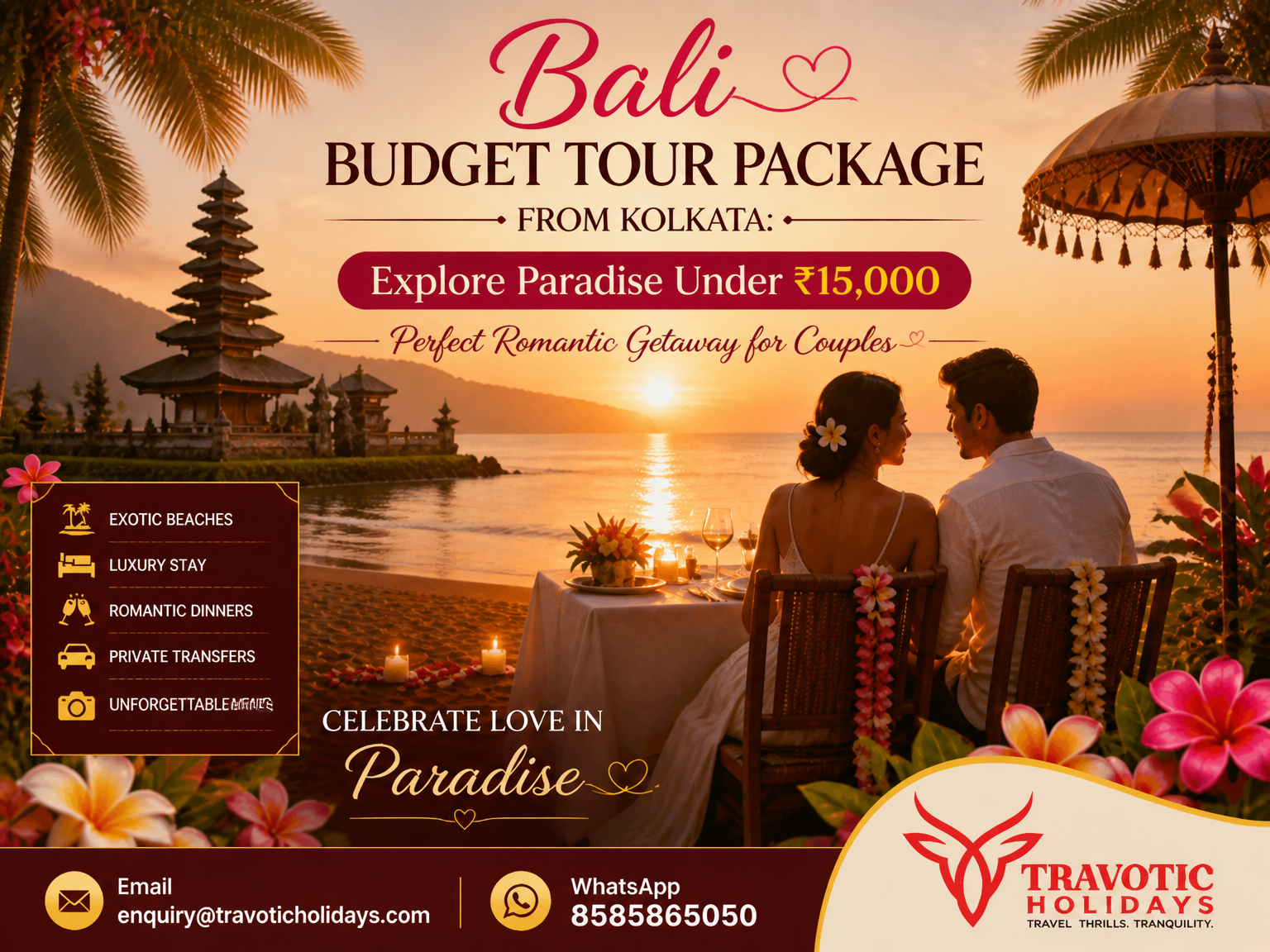 You are currently viewing Bali Budget Tour Package from Kolkata: Explore Paradise Under ₹15,000