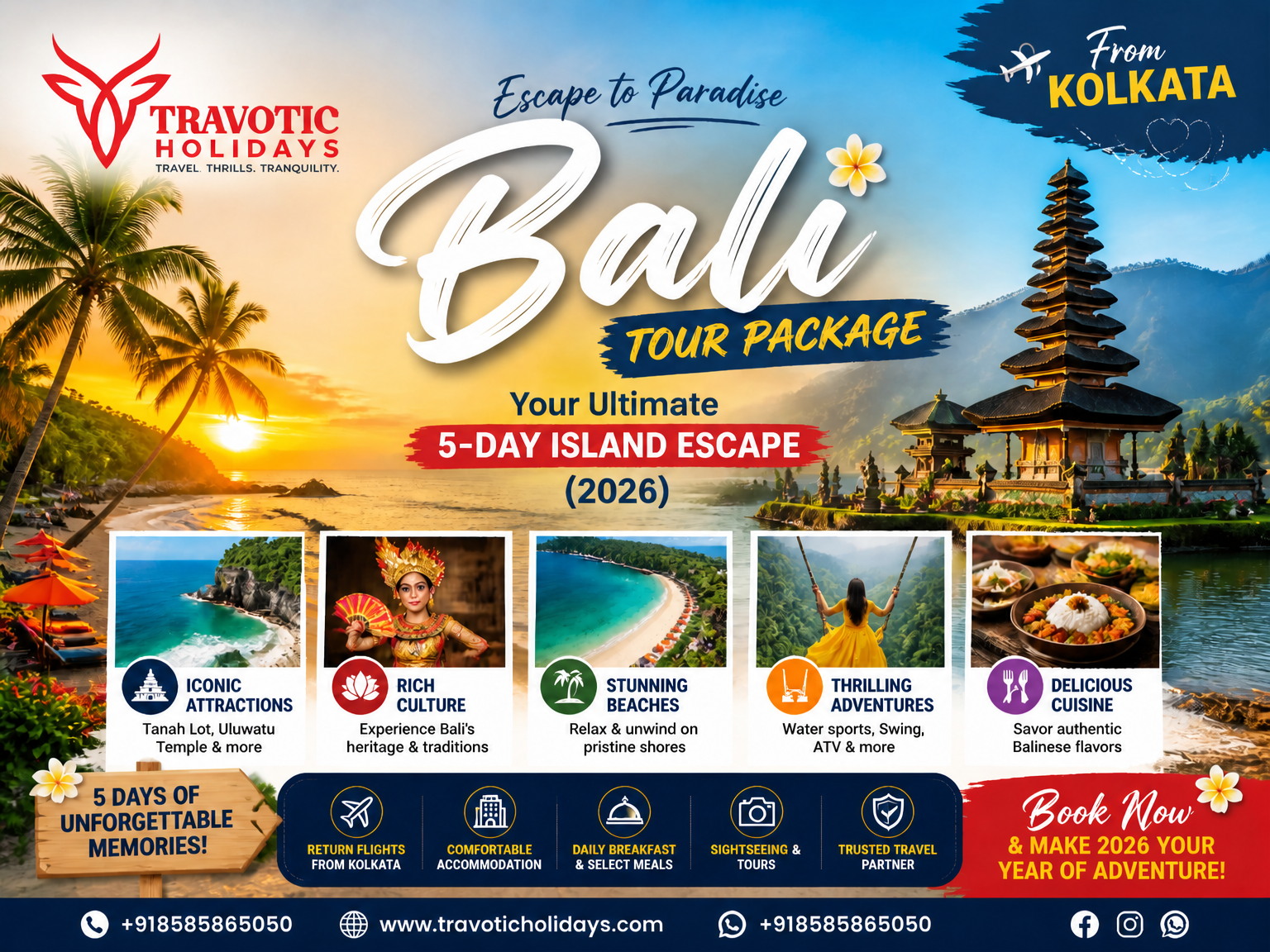 You are currently viewing Bali Tour Package from Kolkata: Your Ultimate 5-Day Island Escape (2026)