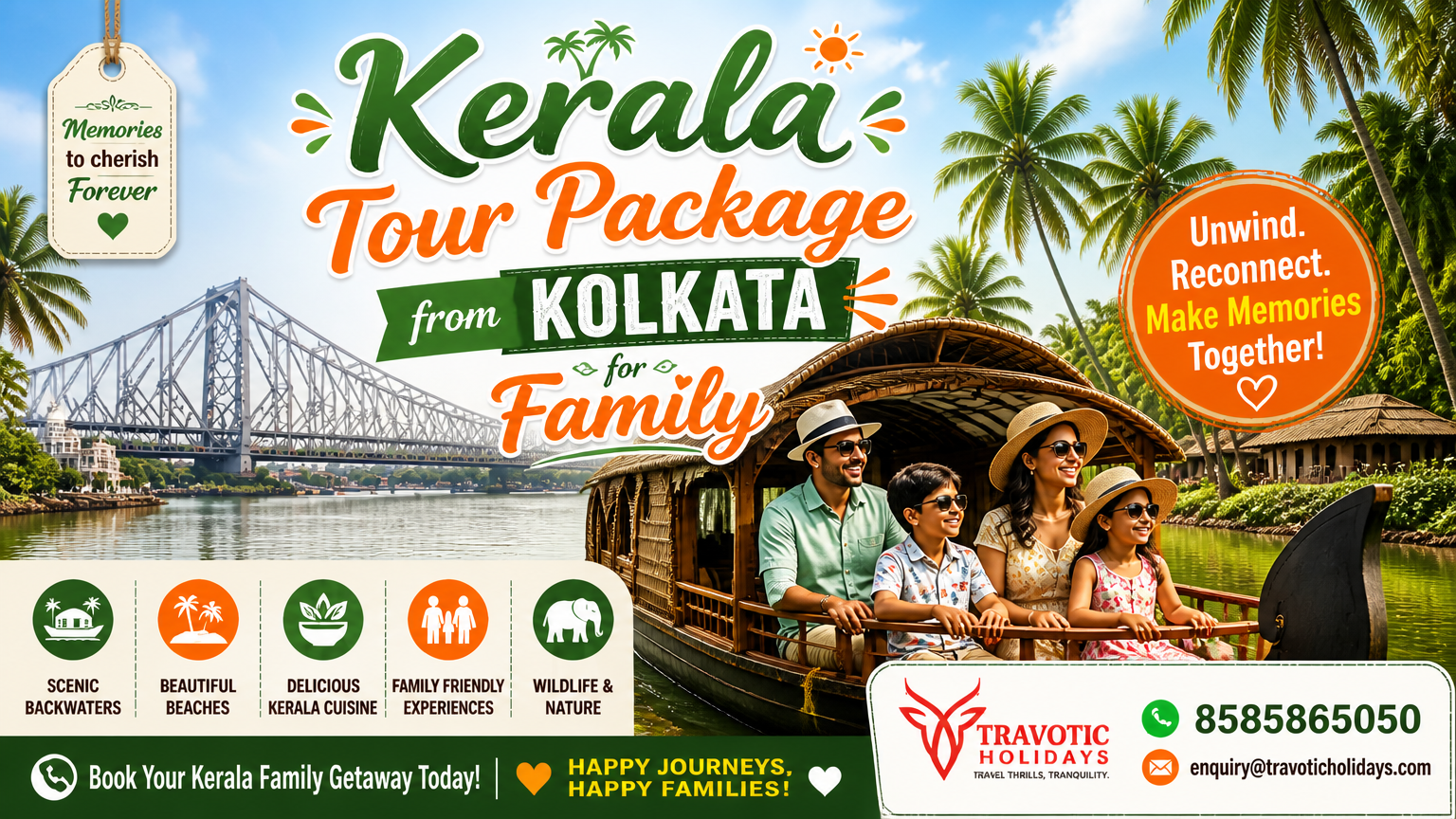 You are currently viewing Kerala Tour Package from Kolkata for Family